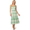 Adrianna Papell Womens Eyelet Midi Dress(Green/Ivory)