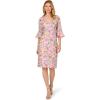 Adrianna Papell Women’s Floral Short Dress(Blush Multi)