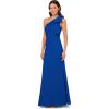 Adrianna Papell Womens Stretch Crepe Long Dress(Violet Cobalt)