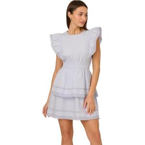 Adrianna Papell Women’s Baby Shower Brunch Weekend Dress Day to Dinner Engagement Party(Chambray Blue)