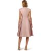 Adrianna Papell Women’s Key Hole Mikado Midi Dress(Bellini)