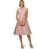 Adrianna Papell Women’s Key Hole Mikado Midi Dress(Bellini)