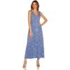 Adrianna Papell Womens Beaded Ankle Length Dress(French Blue)
