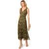 Adrianna Papell Womens Beaded Ankle Length Dress(Olive)