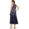Adrianna Papell Women’s Beaded Blouson Dress(Navy/Blush)