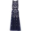 Adrianna Papell Women’s Beaded Blouson Dress(Navy/Blush)