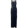 Adrianna Papell Womens Beaded Column Long Dress(Midnight)