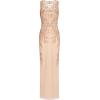 Adrianna Papell Womens Beaded Column Long Dress(Rose Gold)