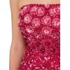 Adrianna Papell Womens Beaded Strapless Gown(Hot Pink)