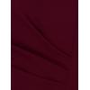 Adrianna Papell Women’s Ruffle Crepe Halter Gown(Cabernet)