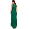 Adrianna Papell Women’s Ruffle Crepe Halter Gown(Radiant Emerald)