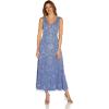 Adrianna Papell Womens Beaded Ankle Length Dress(French Blue)