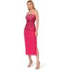 Adrianna Papell Womens Beaded Strapless Gown(Hot Pink)