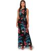 Adrianna Papell Women’s One Shoulder Gown(Black Multi)