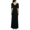 Adrianna Papell Womens Covered Velvet Gown(Emerald)