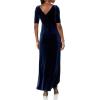 Adrianna Papell Womens Covered Velvet Gown(Midnight)