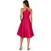 Adrianna Papell Womens Halter Hi Low Mikado Dress(Cosmo Pink)