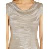 Adrianna Papell Womens Metallic Knit Gown(Alabaster)