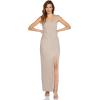 Adrianna Papell Womens Metallic Knit Gown(Champagne)