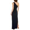 Adrianna Papell Womens One Shoulder Jersey Gown(Midnight)