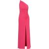 Adrianna Papell Womens One Shoulder Jersey Gown(Pink Lotus)