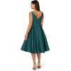 Adrianna Papell Women’s Sleeveless Tea Length Dress, Lily Teal, 10