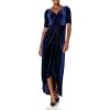 Adrianna Papell Womens Covered Velvet Gown(Midnight)