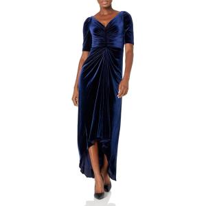 Adrianna Papell Womens Covered Velvet Gown(Midnight)