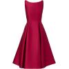 Adrianna Papell Women’s Sleeveless Tea Length Dress, Red Plum