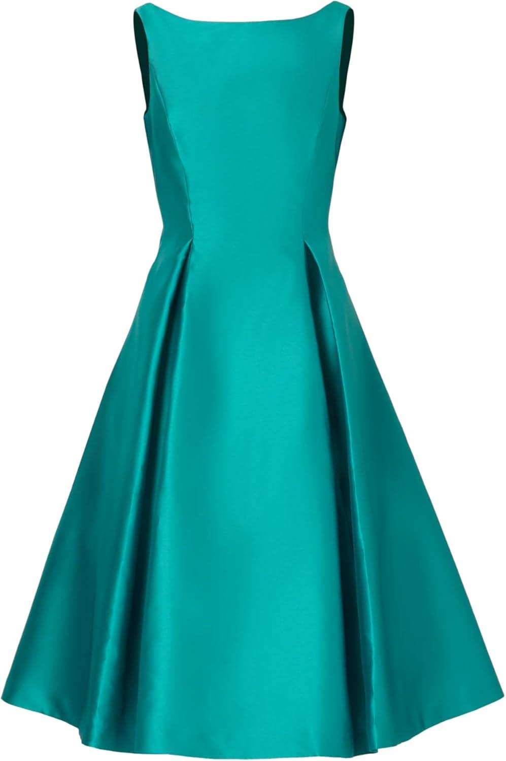 imageAdrianna Papell Womens Sleeveless Tea Length Dress Exotic Jade