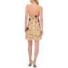 Adrianna Papell Beaded Halter Dress Dress(Light Champagne)