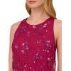 Adrianna Papell Beaded Halter Dress Dress(Magenta)