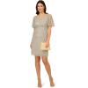 Adrianna Papell Womens Beaded Cocktail Dress(Frosted Sage)