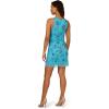 Adrianna Papell Women’s Beaded Halter Mini Dress(Belize Blue)