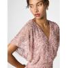 Adrianna Papell Women’s Beaded Mesh Blouson Dress(Candied Ginger)