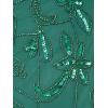Adrianna Papell Women’s Beaded Mesh Dress(Jungle Green)