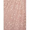 Adrianna Papell Women’s Beaded Midi Dress with Godets(Steel Rose)