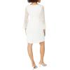 Adrianna Papell Women’s Beaded Sequin Bell Sleeve DRS(Ivory)