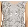 Adrianna Papell Women’s Beaded Short Dress(Bridal Silver)