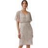 Adrianna Papell Women’s Beaded Short Dress(Marble)