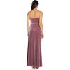 Adrianna Papell Womens Cowl Neck Velvet Gown(Antique Rose)