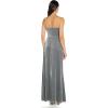 Adrianna Papell Womens Cowl Neck Velvet Gown(Silver)
