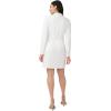 Adrianna Papell Women’s Crepe Tuxedo Sheath Dress(Ivory)