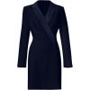 Adrianna Papell Women’s Crepe Tuxedo Sheath Dress(Midnight)