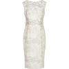 Adrianna Papell Womens Embroidered Lace Midi Dress(Ivory)