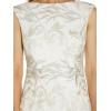 Adrianna Papell Womens Embroidered Lace Midi Dress(Ivory)