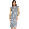 Adrianna Papell Womens Embroidered Lace Midi Dress(Light Blue)