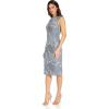 Adrianna Papell Womens Embroidered Lace Midi Dress(Light Blue)