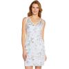 Adrianna Papell Womens Floral Embroidery Sheath(Clearwater/Ivory)