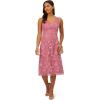 Adrianna Papell Womens Floral Sequin Embroidery Dress(Pale Azalea)